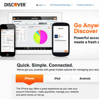 Discover - Responsive Mobile App Benefits Page