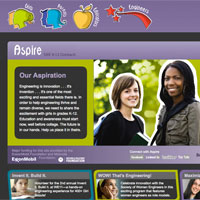 Society of Women Engineers - Aspire K12 Outreach Website