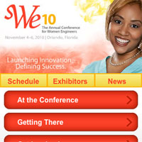 Society of Women Engineers - WE10 Conference Mobile Site